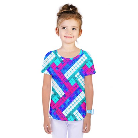 Pop Art Mosaic Kids  One Piece Tee by essentialimage365