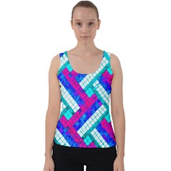 Pop Art Mosaic Velvet Tank Top by essentialimage365