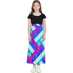 Pop Art Mosaic Kids  Flared Maxi Skirt by essentialimage365