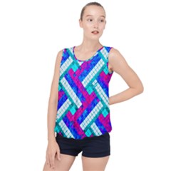 Pop Art Mosaic Bubble Hem Chiffon Tank Top by essentialimage365