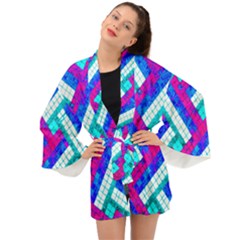 Pop Art Mosaic Long Sleeve Kimono by essentialimage365