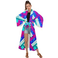 Pop Art Mosaic Maxi Kimono by essentialimage365