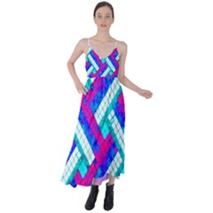 Pop Art Mosaic Tie Back Maxi Dress by essentialimage365