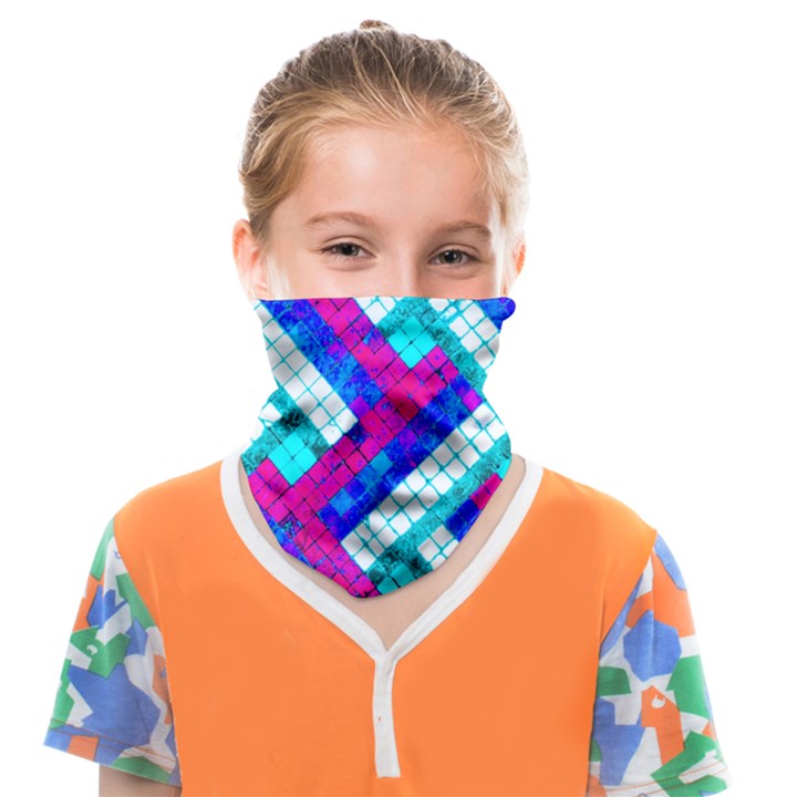 Pop Art Mosaic Face Covering Bandana (Kids)