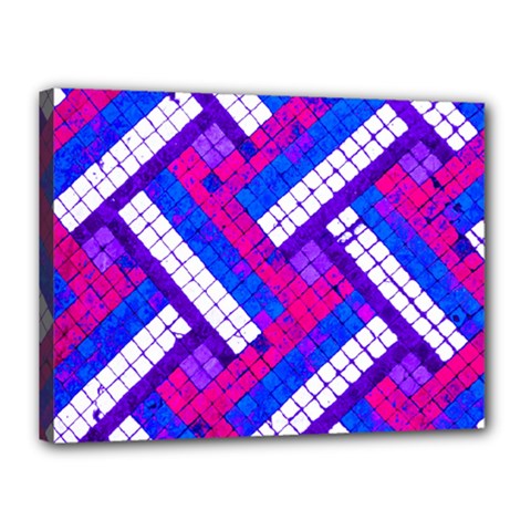 Pop Art Mosaic Canvas 16  X 12  (stretched) by essentialimage365