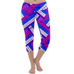 Pop Art Mosaic Capri Yoga Leggings by essentialimage365