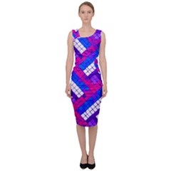 Pop Art Mosaic Sleeveless Pencil Dress by essentialimage365