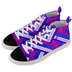 Pop Art Mosaic Men s Mid-top Canvas Sneakers by essentialimage365