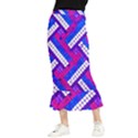 Pop Art Mosaic Maxi Fishtail Chiffon Skirt View1