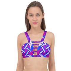 Pop Art Mosaic Cage Up Bikini Top by essentialimage365