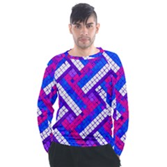 Pop Art Mosaic Men s Long Sleeve Raglan Tee