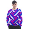 Pop Art Mosaic Men s Long Sleeve Raglan Tee View1