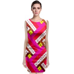 Pop Art Mosaic Classic Sleeveless Midi Dress by essentialimage365