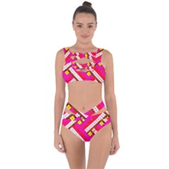 Pop Art Mosaic Bandaged Up Bikini Set  by essentialimage365