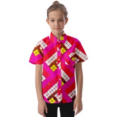 Pop Art Mosaic Kids  Short Sleeve Shirt by essentialimage365