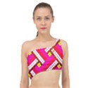 Pop Art Mosaic Spliced Up Bikini Top  View1