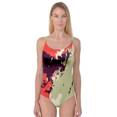 Abstract Colorful Pattern Camisole Leotard  by AlphaOmega