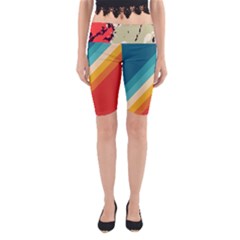 Abstract Colorful Pattern Yoga Cropped Leggings