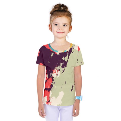 Abstract Colorful Pattern Kids  One Piece Tee by AlphaOmega