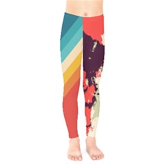 Abstract Colorful Pattern Kids  Leggings by AlphaOmega