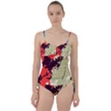 Abstract Colorful Pattern Sweetheart Tankini Set View1