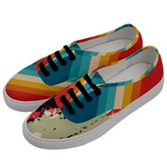 Abstract Colorful Pattern Men s Classic Low Top Sneakers by AlphaOmega