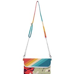 Abstract Colorful Pattern Mini Crossbody Handbag by AlphaOmega