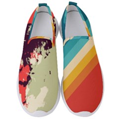 Abstract Colorful Pattern Men s Slip On Sneakers by AlphaOmega