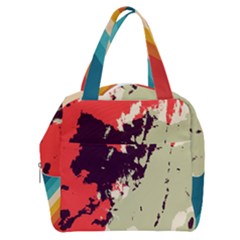 Abstract Colorful Pattern Boxy Hand Bag