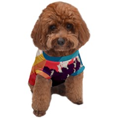 Abstract Colorful Pattern Dog T-shirt by AlphaOmega