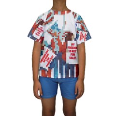 Kids Freedom Designs Kids  Short Sleeve Swimwear