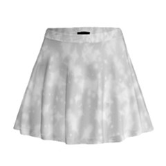 Rose White Mini Flare Skirt