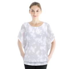 Rose White Batwing Chiffon Blouse