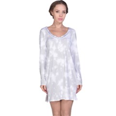 Rose White Long Sleeve Nightdress