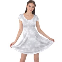 Rose White Cap Sleeve Dress