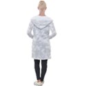 Rose White Longline Hooded Cardigan View2