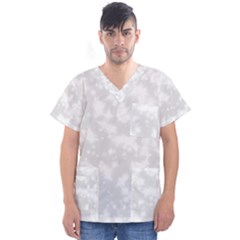 Rose White Men s V-neck Scrub Top