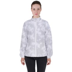 Rose White Women s High Neck Windbreaker