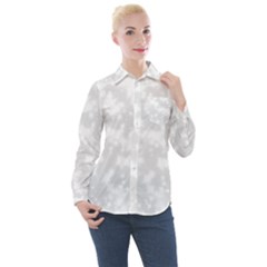 Rose White Women s Long Sleeve Pocket Shirt