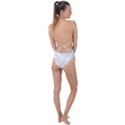 Rose White Tie Strap One Piece Swimsuit View2