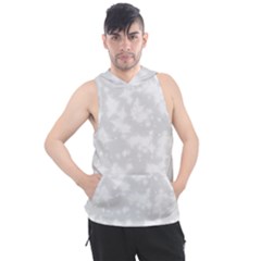 Rose White Men s Sleeveless Hoodie