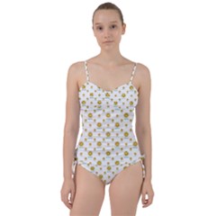 Uruguay Symbol Motif Pattern Sweetheart Tankini Set