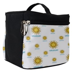 Uruguay Symbol Motif Pattern Make Up Travel Bag (small) by dflcprintsclothing