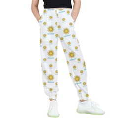 Uruguay Symbol Motif Pattern Kids  Elastic Waist Pants