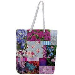 Pink Purple Aesthetic Full Print Rope Handle Tote (large) by designsbymallika