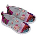 Pink Purple Aesthetic Kids  Velcro No Lace Shoes View3