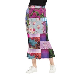 Pink Purple Aesthetic Maxi Fishtail Chiffon Skirt