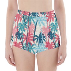 Tropical Love High-waisted Bikini Bottoms by designsbymallika