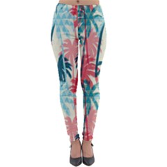 Tropical Love Lightweight Velour Leggings by designsbymallika