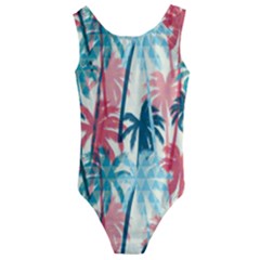 Tropical Love Kids  Cut-out Back One Piece Swimsuit by designsbymallika